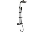Mexen CQ49 Set Doccia Esterno Con Soffione E Miscelatore Termostatico, Nero/Oro - 772504995-75