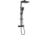 Mexen CQ54 Set Doccia Esterno Con Soffione E Rubinetto Termostatico, Nero/Cromo - 772505495-71
