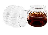 Set Di 12 Bicchieri In Vetro Borosilicato Con Design A Bolle Increspate Resistente Al Calore 350 Ml
