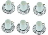 SchäFer Set Moka Da 12 Pezzi 90 Ml - Servizio Da Caffè Per Moka Ed Espresso Bianco