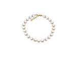Armband Vivance "585/- Gelbgold SüßWasserzuchtperle 6,5-7Mm", Gelb, ArmbäNder, Damen, 18+3Cm, Gold, GläNzend, Armband