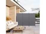 Angel Living 3 Parti 250X170CM Schermo Schermo Balcone Schermo Schermo Balcone Schermo Divisorio Stanza, Grigio
