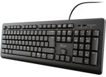 Trust TK-150, Dimensioni Complete (100%), Cavo, Usb, Interruttore A Membrana, Qwerty, Nero