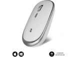 Subblim Mini Mouse Ottico Wireless, Per Pc, Laptop, Mac, Macbook, Con 4 Pulsanti, Rotella Di Scorrimento, Ultrapiatto Ed Ergonomico, Silenzioso, 1600 Dpi, Ambidestro, Argento