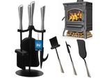 Kotarbau® Set Da 4 Pezzi Per Caminetto Pala, Attizzatoio, Spazzola + Supporto