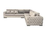 Divano Angolare Beige Zona Giorno Divano Angolare Suite Tappezzeria Nuovo Velluto Mobili Design