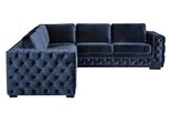 Divano Angolare Blu Navy Suite Angolare Imbottitura In Velluto Nuovo Arredamento Design Divano Zona Giorno