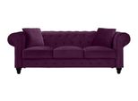 Viola Chesterfield Soggiorno Design Moderno Divano Mobili Creativi Tessuto