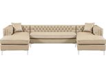 Divano Angolare Beige Zona Giorno Divano Angolare Set Tappezzeria Chesterfield Mobili Design