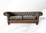 Divano 3 Posti Design Classico Divani Rivestimento Pelle Moderna Divani Chesterfield