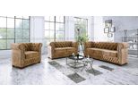 Divano Di Design 3 Posti Chesterfield Divano In Tessuto Tappezzeria Divani Tessile Nuovo