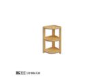 Scaffale Angolare Scaffali In Legno Massiccio Armadio Portaoggetti Mobili Solidi 30X30X86Cm Nuovo