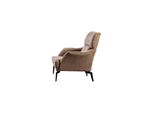 Exclusive Beige 2X Poltrona Soggiorno Imbottita Lusso Monoposto