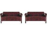 Divani In Pelle 2 Posti Bordeaux Sedute In Pelle Mobili Set Di Divani Divani Moderni