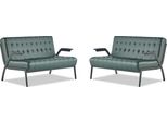 Set Di Divani Verdi Divani A 2 Posti In Pelle Divano Chesterfield Moderno Acciaio Inox