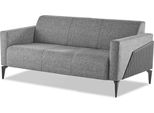 Divano A 3 Posti In Pelle Tessile Acciaio Inox Moderno Grigio Divano A Tre Posti Morbido