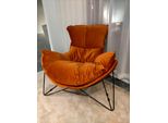 Lusso Sedia Imbottitura Cocktail Relax Lounge Club Sedie Mobili Design Poltrona Arancione