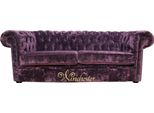Chesterfield Design Lusso Divano Imbottito Divano Sedile Set Pelle Tessile Nuovo #245
