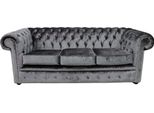 Chesterfield Design Divano Imbottito Di Lusso Divano Sedile Set Pelle Tessile Nuovo #250