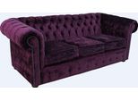 Chesterfield Design Divano Imbottito Di Lusso Divano Sedile Set Pelle Tessile Nuovo #253