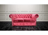 Design Chesterfield Divano Imbottito Di Lusso Set Di Sedute In Pelle Tessile Nuovo 169