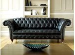 Chesterfield Design Divano Di Lusso Imbottito Set Di Divani In Pelle Tessile 3 Posti 108