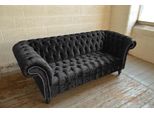 Chesterfield Design Divano Imbottito Di Lusso Set Di Sedili In Pelle Nuovi Divani # 205