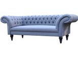 Divano A Tre Posti Di Design Con Seduta Imbottita Divani In Tessuto Divano A 3 Posti Chesterfield Blu