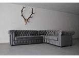 Divano Chesterfield In Velluto Divano Imbottito Suite D'angolo Zona Giorno Seduta In Tessuto Ad Angolo