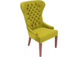 Sedia Chesterfield Classica Verde Poltrona Imbottitura Tessile Poltrona Sedie Tessuto