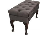 Sgabello Chaise Lounge Poggiapiedi Sgabello Laterale Pouf Panca Chesterfield Nuovo