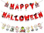 Striscione Di Halloween Appeso Alla Ghirlanda Decorazione Di Halloween
