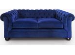 Chesterfield Divano Di Lusso Divano Tappezzeria Sedile Pelle Set 2+1 Posti Divani Nuovo