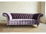 Divano Chesterfield Divano Design Tessile Salotto Divani Tre Posti Viola