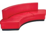 Divano 3 Posti Imbottito Divano Rosso Tessuto Seduta Design Divano Divani Tessuto Moderno