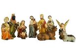 Set Di Statuine Per Culla, In Poliresina, 7 Cm, Dipinte A Mano, 11 Pezzi Per Il Presepe