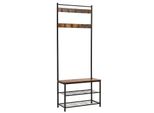 Stendibiancheria Con Sedile E Ripiani, Industriale, 70X32X175 Cm