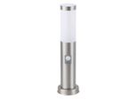 Lampada Da Giardino Con Sensore 1Xe27 Inox Torcia Cromo Satinato 8267 Rabalux
