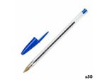 Bic Penna A Sfera Cristal Original 8373609 04Mm Blu 50 Pezzi/Confezione.