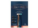 Gillette King C. Gillette Style Master, Regolabarba Da Uomo Con 1 Lama 4D Intercambiabile E 3 Pettini Intercambiabili, Regalo Da Uomo