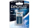 Tecxus Batteria Alcalina Massima Alcali-Manganese 6LR61/6LP3146 Blocco 9 V (1 Blister)