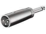 Goobay 27452 Adattatore Xlr, Spina Mono Aux Da 6,35 Mm A Spina Xlr - Spina Xlr (3 Pin) > Spina Jack 6,35 Mm (2 Pin, Mono)