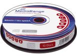 Mediarange MR235 CD-RW Riscrivibili - 700Mb/80Min, 12X/Mandrino, Confezione Da 10
