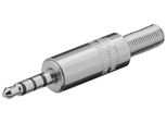 Goobay Klinkenstecker 3,5 Mm Stereo 4 Kontakte Mit Knickschutz Metall (Bulk)