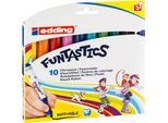 Edding 14 Penne In Fibra Per Bambini Funtastics Assortite (Confezione Da 10)