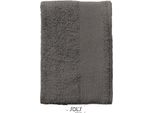 Sols 89001 | Asciugamano Da Bagno A Isola - Asciugamano Da Bagno | 70 X 140 Cm - Colore: Grigio Scuro (Tinta Unita) - Dimensioni: 70 X 140 Cm