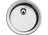 Blanco 513306 Rondosol Lavello A Vasca Tonda, Acciaio Inox Spazzolato / Da Larghezza Mobile 45 Cm