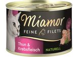 Miamor 156Gx12 Filetti Sott'olio Di Tonno E Carne Di Granchio