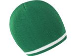 Result Winter Essentials R368X | Cappello Invernale National Beanie - Colore: Kelly Green/White - Taglia: Unica