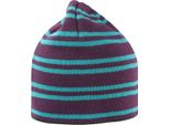 Result Winter Essentials R354X | Team Reversible Beanie Berretto Invernale - Colore: Prugna/Turchese/Grigio - Taglia: Unica